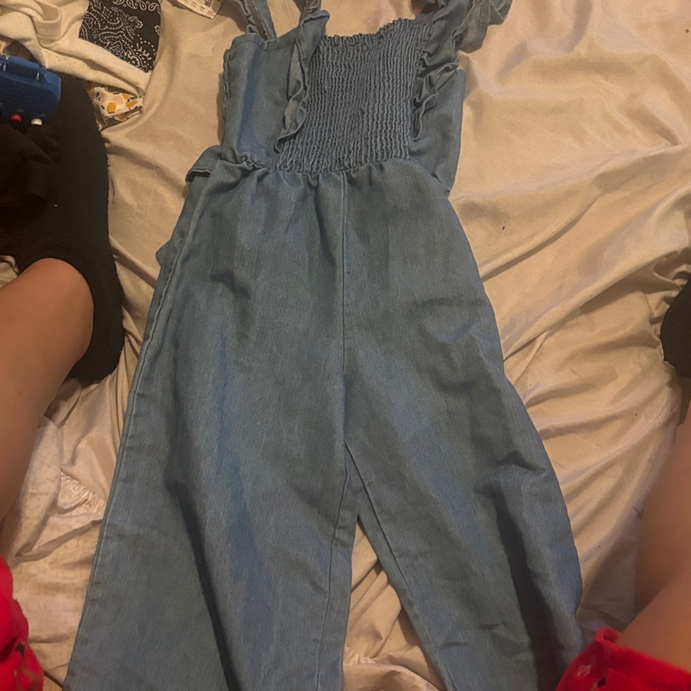 btween Light Blue Kids Jumpsuit